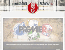 Tablet Screenshot of homegrownlacrosse.org